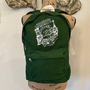 Vintage 1991 Hershey’s Chocolate Backpack Green Graphic 90s Retro